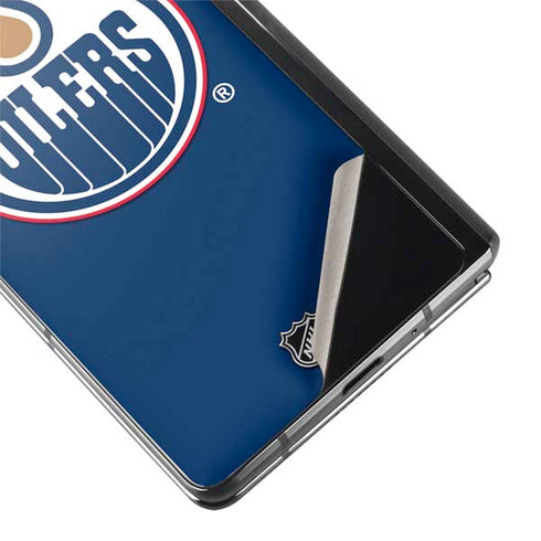 NHL Edmonton Oilers Solid Background Galaxy Z Fold2 5G Skin