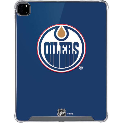 NHL Edmonton Oilers Solid Background iPad Pro 12.9in (2020) Clear Case