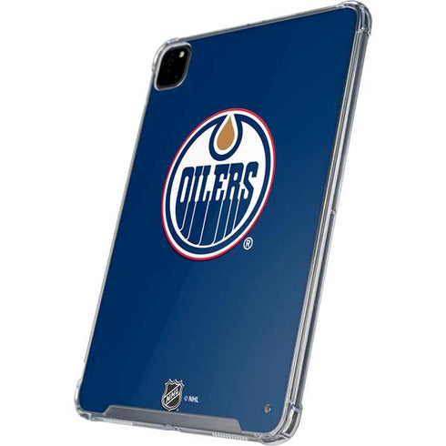 NHL Edmonton Oilers Solid Background iPad Pro 12.9in (2020) Clear Case