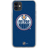 NHL Edmonton Oilers Solid Background iPhone 11 Clear Case