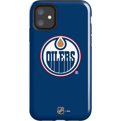 NHL Edmonton Oilers Solid Background iPhone 11 Impact Case