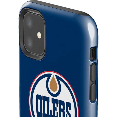 NHL Edmonton Oilers Solid Background iPhone 11 Impact Case