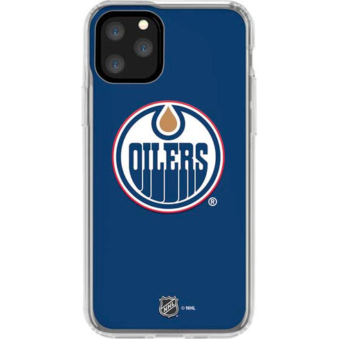 NHL Edmonton Oilers Solid Background iPhone 11 Pro Clear Case