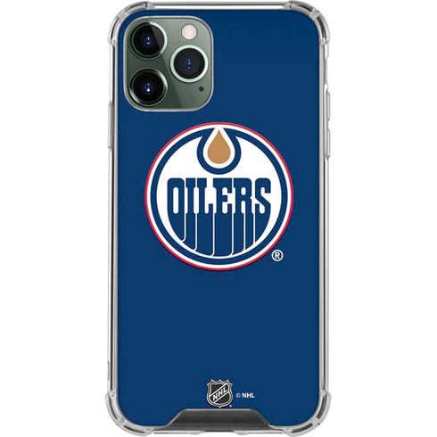 NHL Edmonton Oilers Solid Background iPhone 11 Pro Max Clear Case