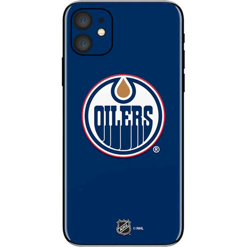 NHL Edmonton Oilers Solid Background iPhone 11 Skin