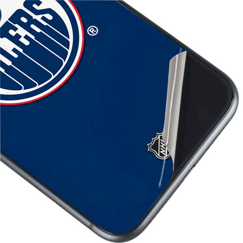 NHL Edmonton Oilers Solid Background iPhone 11 Skin