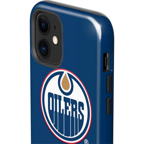NHL Edmonton Oilers Solid Background iPhone 12 Impact Case