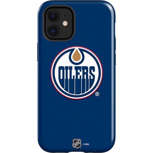NHL Edmonton Oilers Solid Background iPhone 12 Mini Impact Case