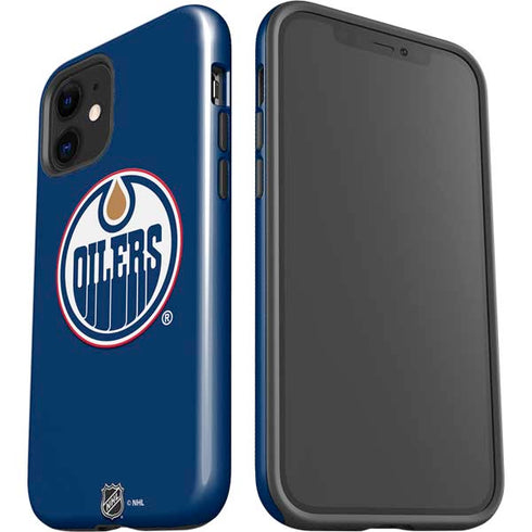 NHL Edmonton Oilers Solid Background iPhone 12 Mini Impact Case