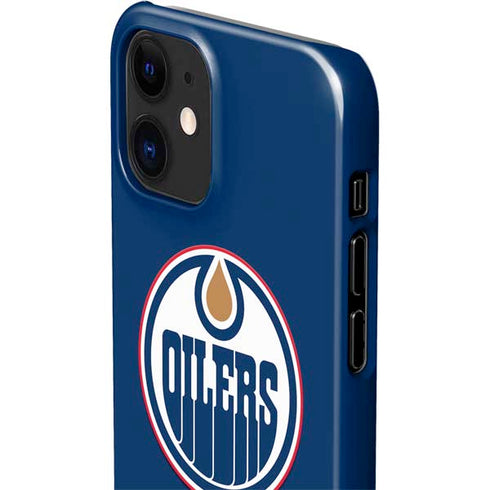 NHL Edmonton Oilers Solid Background iPhone 12 Mini Lite Case