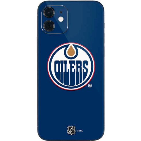 NHL Edmonton Oilers Solid Background iPhone 12 Mini Skin