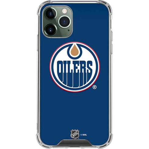 NHL Edmonton Oilers Solid Background iPhone 12 Pro Clear Case