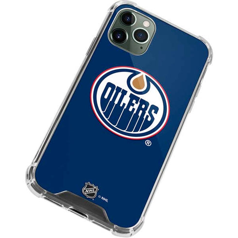 NHL Edmonton Oilers Solid Background iPhone 12 Pro Clear Case