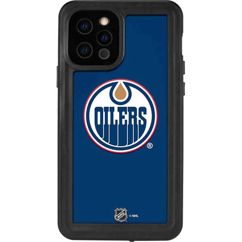 NHL Edmonton Oilers Solid Background iPhone 12 Pro Waterproof Case