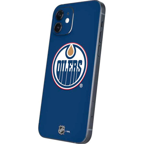 NHL Edmonton Oilers Solid Background iPhone 12 Skin