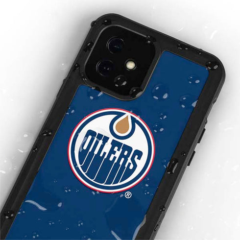 NHL Edmonton Oilers Solid Background iPhone 12 Waterproof Case