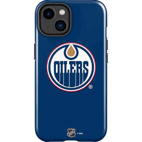 NHL Edmonton Oilers Solid Background iPhone 14 Plus Impact Case