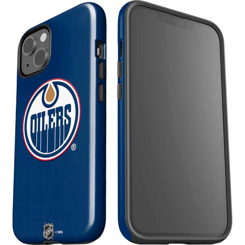 NHL Edmonton Oilers Solid Background iPhone 15 Plus Impact Case