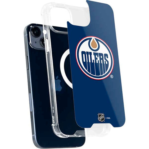 NHL Edmonton Oilers Solid Background iPhone 15 Plus MagSafe Case