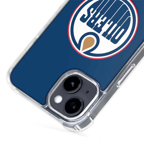 NHL Edmonton Oilers Solid Background iPhone 15 Plus MagSafe Case