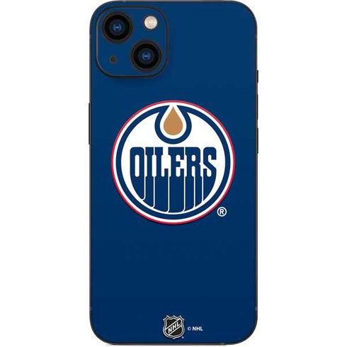 NHL Edmonton Oilers Solid Background iPhone 15 Plus Skin
