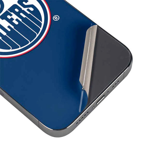NHL Edmonton Oilers Solid Background iPhone 14 Pro Skin