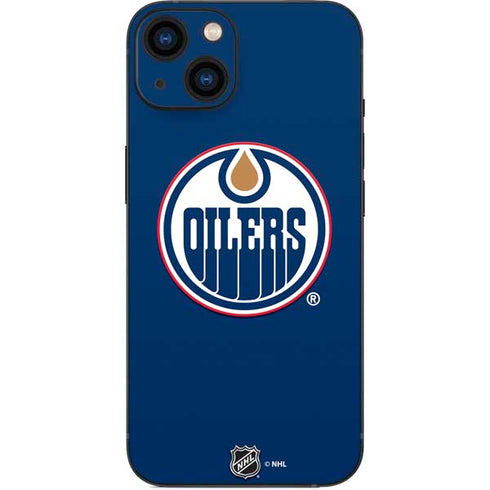 NHL Edmonton Oilers Solid Background iPhone 14 Skin