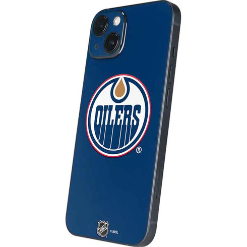 NHL Edmonton Oilers Solid Background iPhone 14 Skin