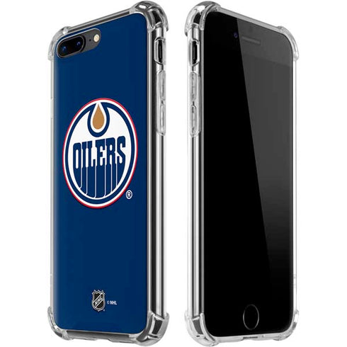 NHL Edmonton Oilers Solid Background iPhone 7/8 Plus Clear Case
