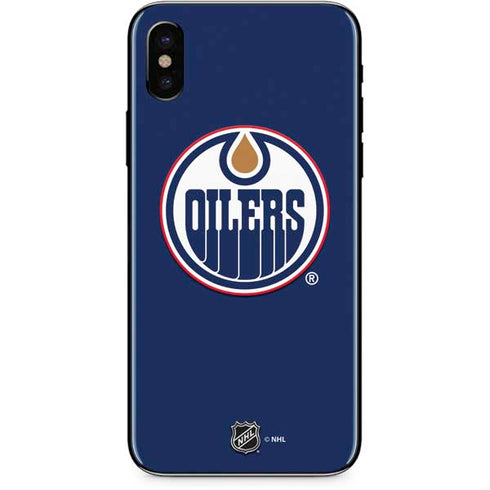 NHL Edmonton Oilers Solid Background iPhone X Skin