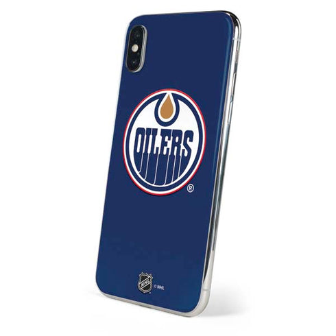 NHL Edmonton Oilers Solid Background iPhone X Skin
