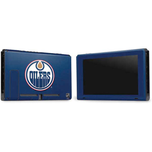 NHL Edmonton Oilers Solid Background Nintendo Switch Bundle Skin