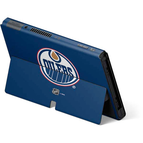 NHL Edmonton Oilers Solid Background Nintendo Switch OLED (2021) Skin