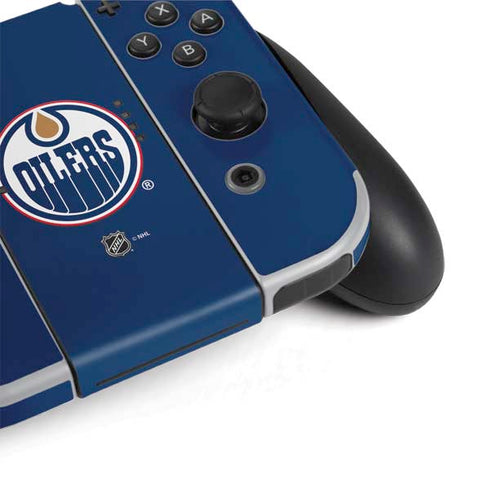 NHL Edmonton Oilers Solid Background Nintendo Switch OLED (2021) Skin