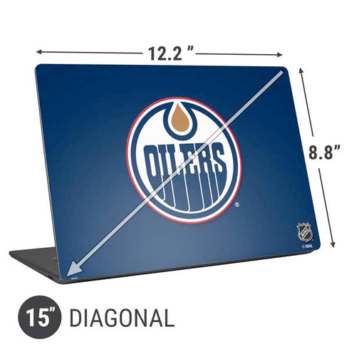 NHL Edmonton Oilers Solid Background Universal Laptop 15in (12.2 x 8.8in) Skin