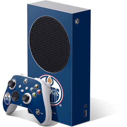 NHL Edmonton Oilers Solid Background Xbox Series S Bundle Skin