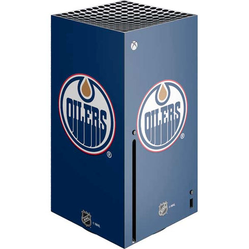 NHL Edmonton Oilers Solid Background Xbox Series X Console Skin
