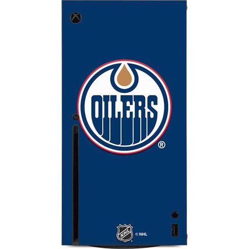 NHL Edmonton Oilers Solid Background Xbox Series X Console Skin
