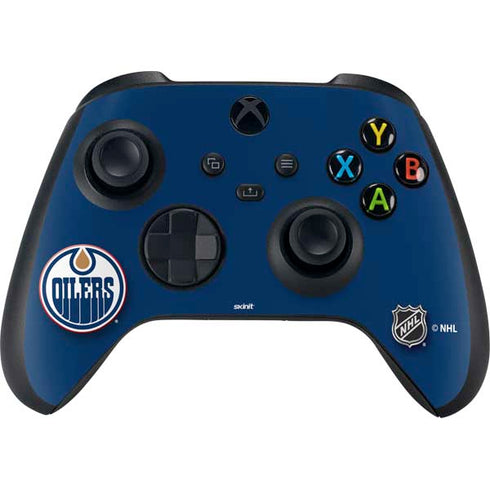 NHL Edmonton Oilers Solid Background Xbox Series X Controller Skin