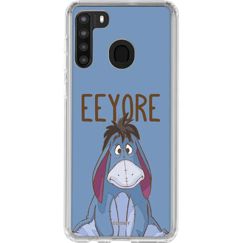 Disney Winnie the Pooh Eeyore Portrait Galaxy A21 Clear Case