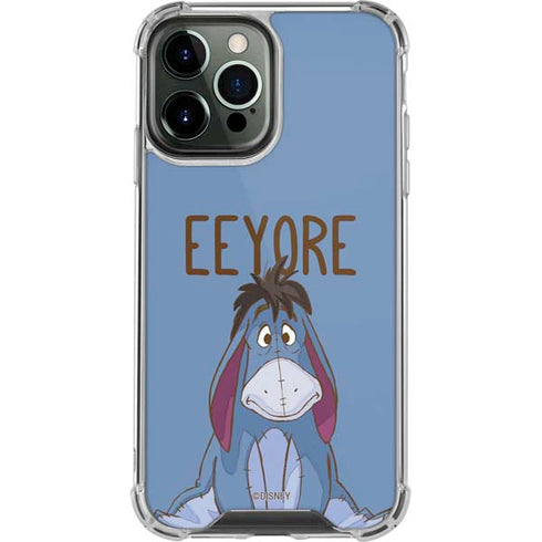 Disney Winnie the Pooh Eeyore Portrait iPhone 14 Pro Max Clear Case