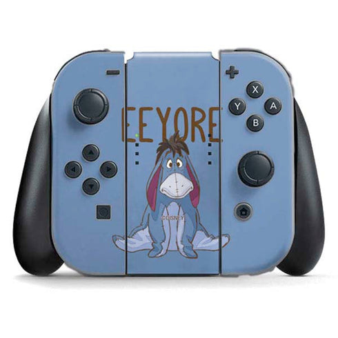 Disney Winnie the Pooh Eeyore Portrait Nintendo Switch (2017-2021) Joy-Con Controller Skin