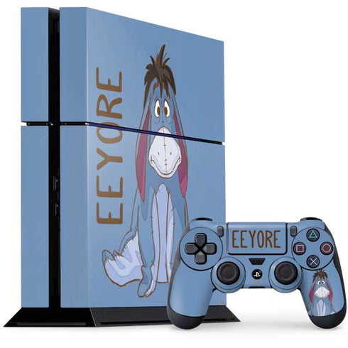 Disney Winnie the Pooh Eeyore Portrait PS4 Console and Controller Bundle Skin