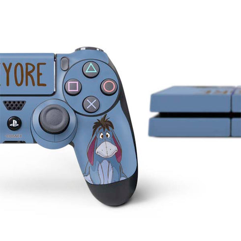 Disney Winnie the Pooh Eeyore Portrait PS4 Console and Controller Bundle Skin