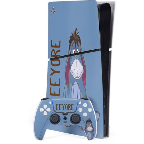 Disney Winnie the Pooh Eeyore Portrait PS5 Slim Digital Edition Console Skin