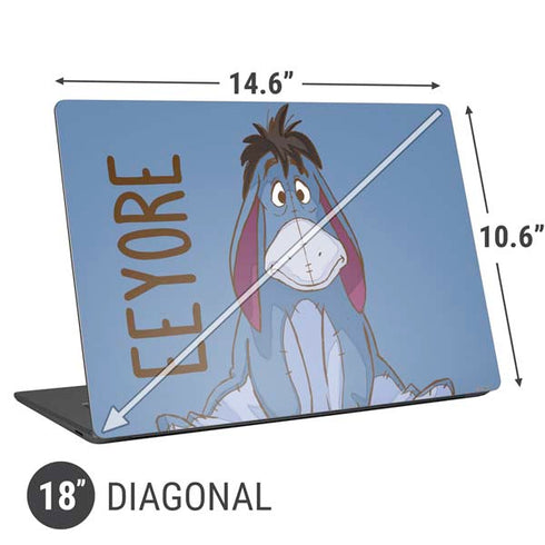Disney Winnie the Pooh Eeyore Portrait Universal Laptop 18in (14.6 x 10.6in) Skin