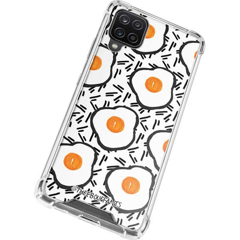 Bouffants and Broken Hearts Eggs Galaxy A12 Clear Case