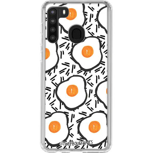 Bouffants and Broken Hearts Eggs Galaxy A21 Clear Case