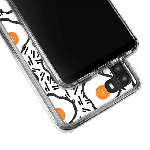 Bouffants and Broken Hearts Eggs Galaxy A21 Clear Case