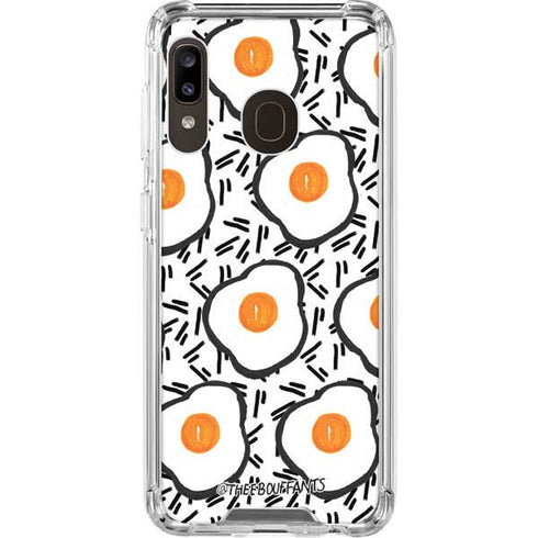 Bouffants and Broken Hearts Eggs Galaxy A30 Clear Case